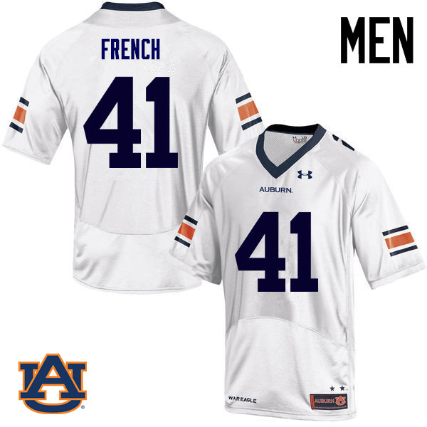 Men Auburn Tigers #41 Josh French College Football Jerseys Sale-White